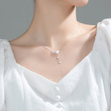 Cherry Flower Shell Necklace