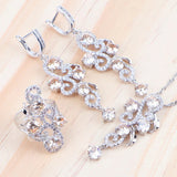 925 Bridal Champagne Cubic Zirconia Jewelry Set