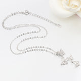 Butterfly 925 Sterling Silver Zircon Jewelry Set