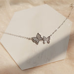 Butterfly 925 Sterling Silver Zircon Jewelry Set