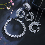 CZ 925 Sterling Silver Cubic AAA Zirconia Jewelry Set