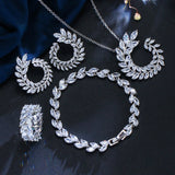 CZ 925 Sterling Silver Cubic AAA Zirconia Jewelry Set