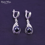 Black Pearl Silver Zircon Freshwater Jewelry Set