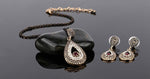 Red Stone Vintage Crystal Jewelry Set