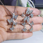 Butterfly 925 Sterling Silver Jewelry Set