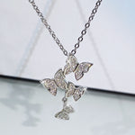 Butterfly 925 Sterling Silver Jewelry Set