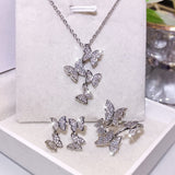 Butterfly 925 Sterling Silver Jewelry Set